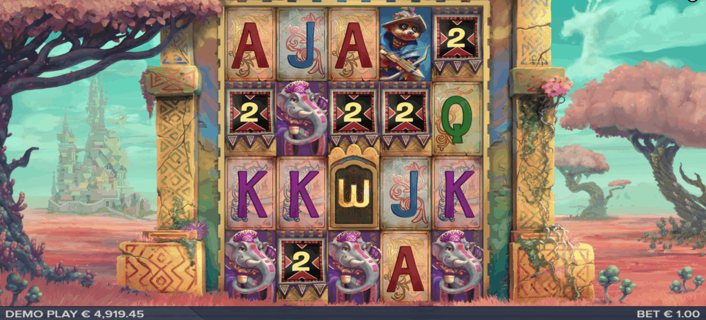 Giraffalot Spreading Wilds Feature