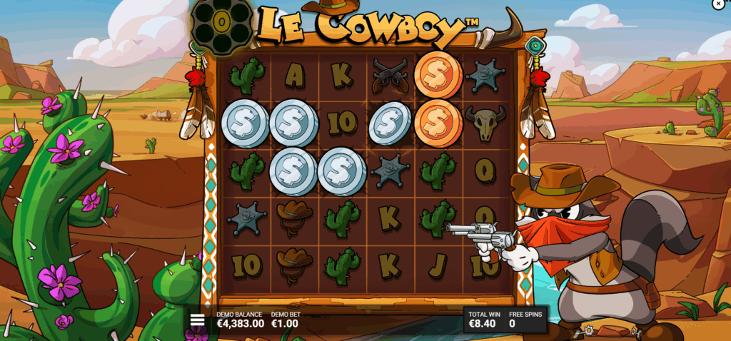 Le Cowboy Trail of Trickery Free Spins