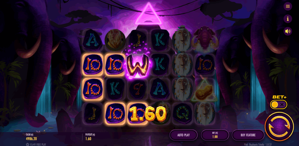 Wins Occur When 2-6 Matching Symbols Appear on Reels 1-6