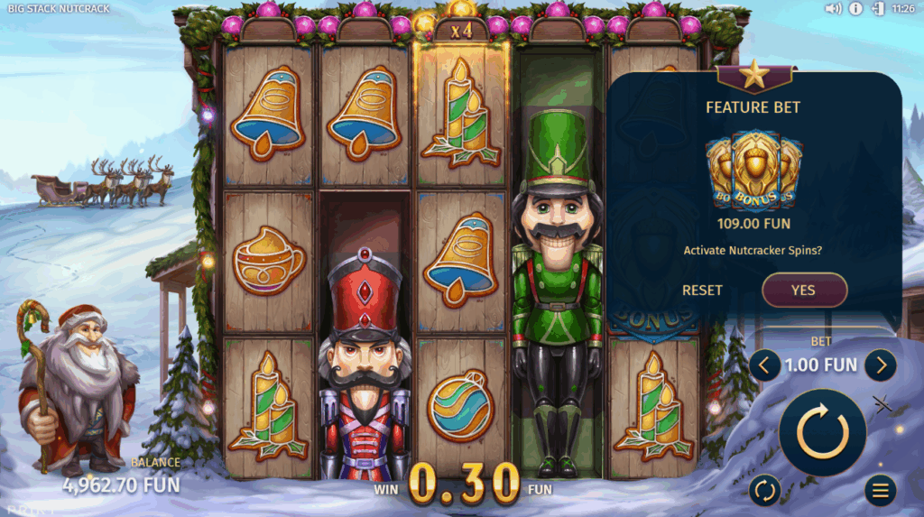Big Stack Nutcrack Bonus Buy Options