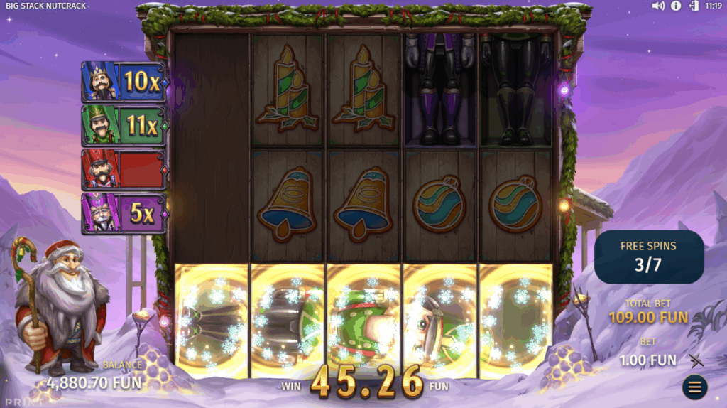 Big Stack Nutcrack Nutcracker Spins Feature