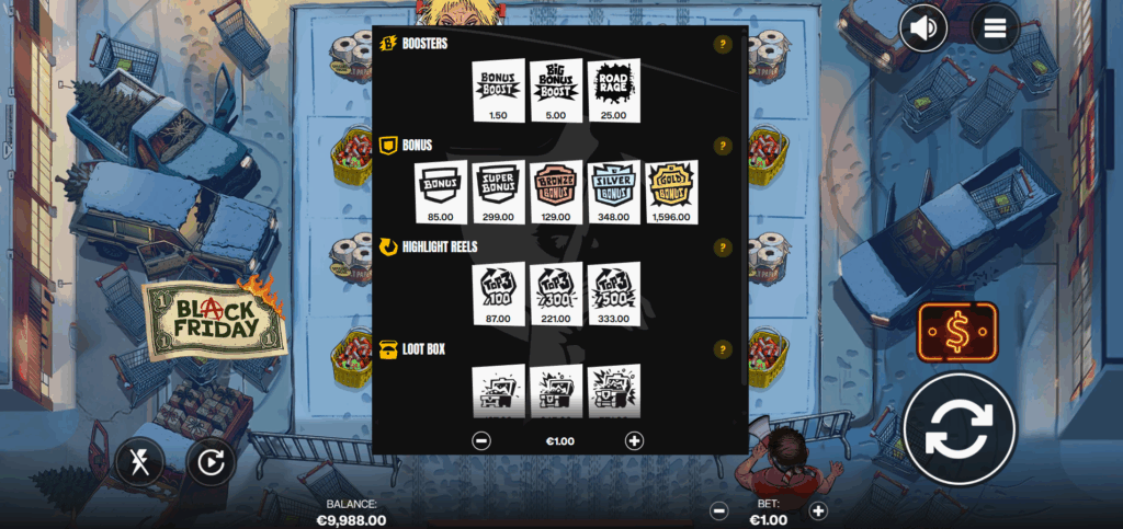 Black Friday Booster & Bonus Buy Options