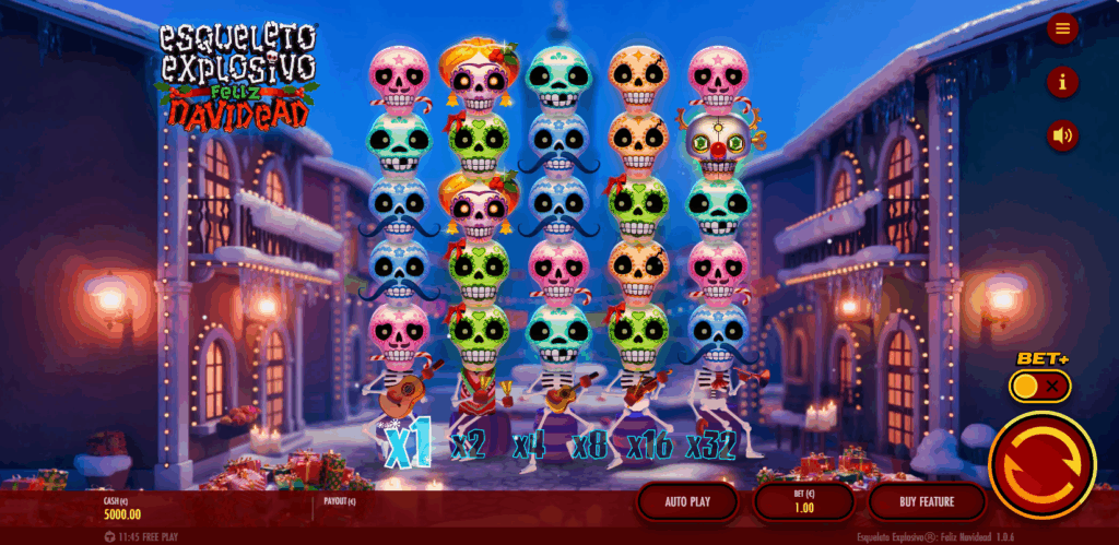 Esqueleto Explosivo Feliz Navidead Base Game