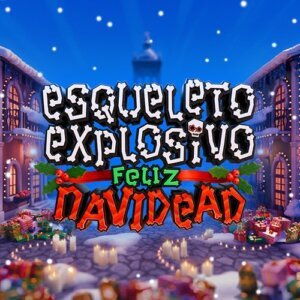 Esqueleto Explosivo Feliz Navidead Logo