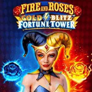 Fire and Roses Gold Blitz Fortune Tower Logo