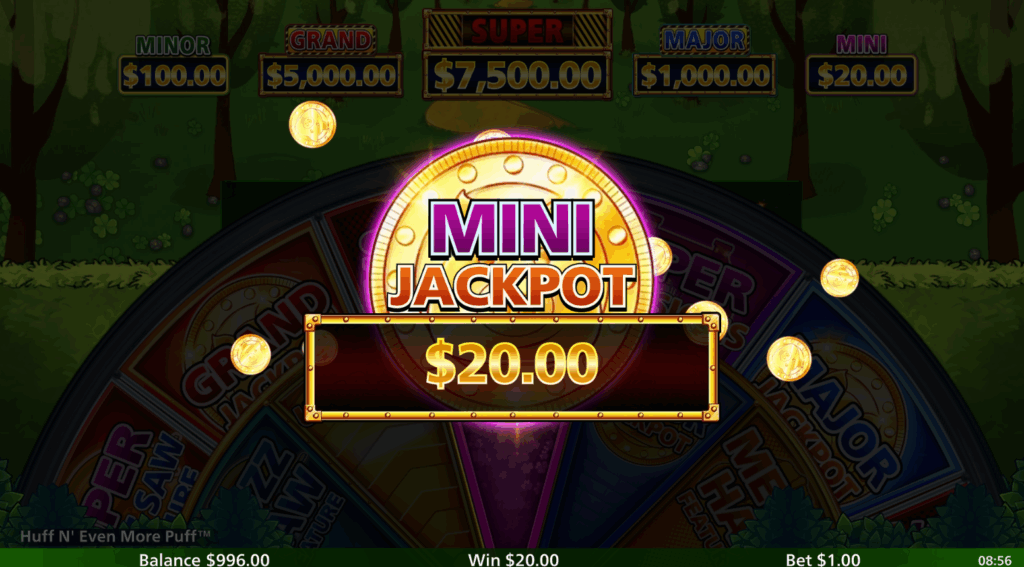 Huff n' Even More Puff Jackpot Prize Win