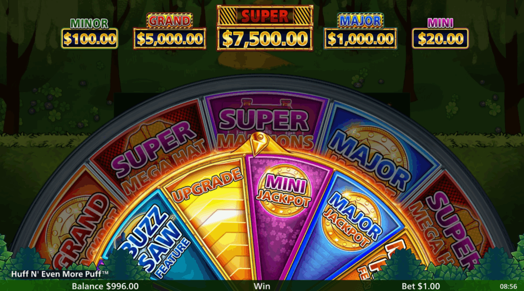 Huff n' Even More Puff Wheel Feature