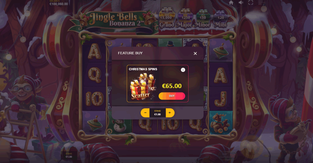 Jingle Bells Bonanza 2 Bonus Buy Options