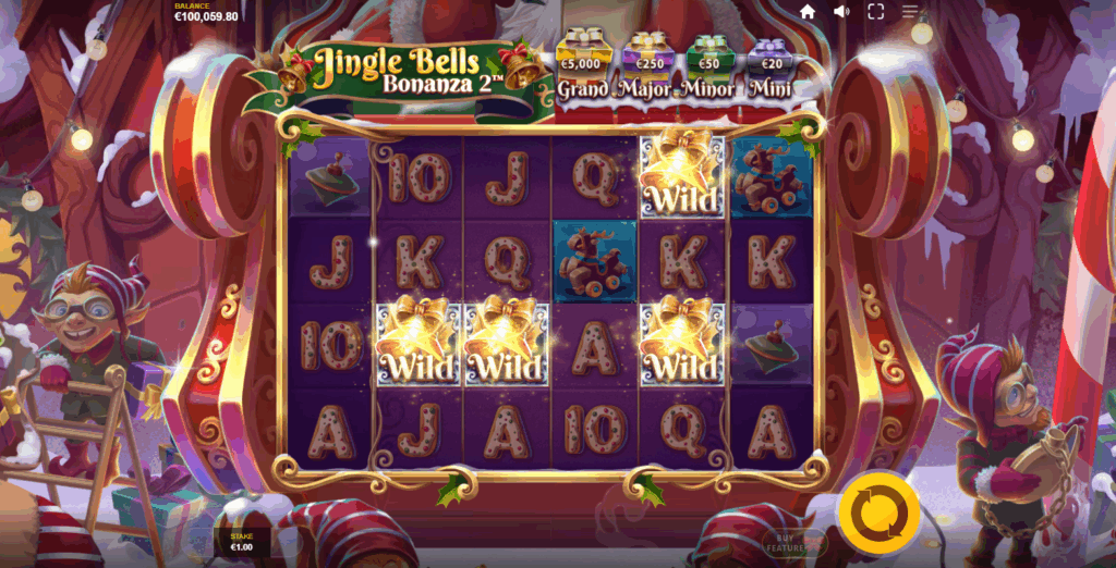 Jingle Bells Bonanza 2 Wild Frames Feature