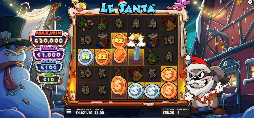 Le Santa Sleighing It Bonus