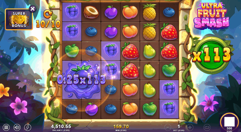 Ultra Fruit Smash Super Free Spins