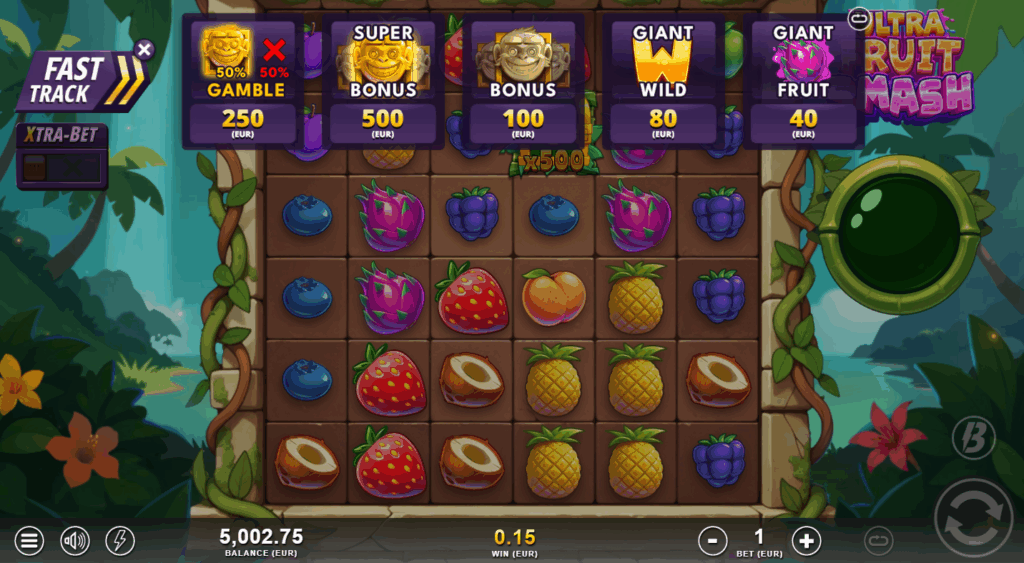 Ultra Fruit Smash Xtra Bet & Bonus Buy Options
