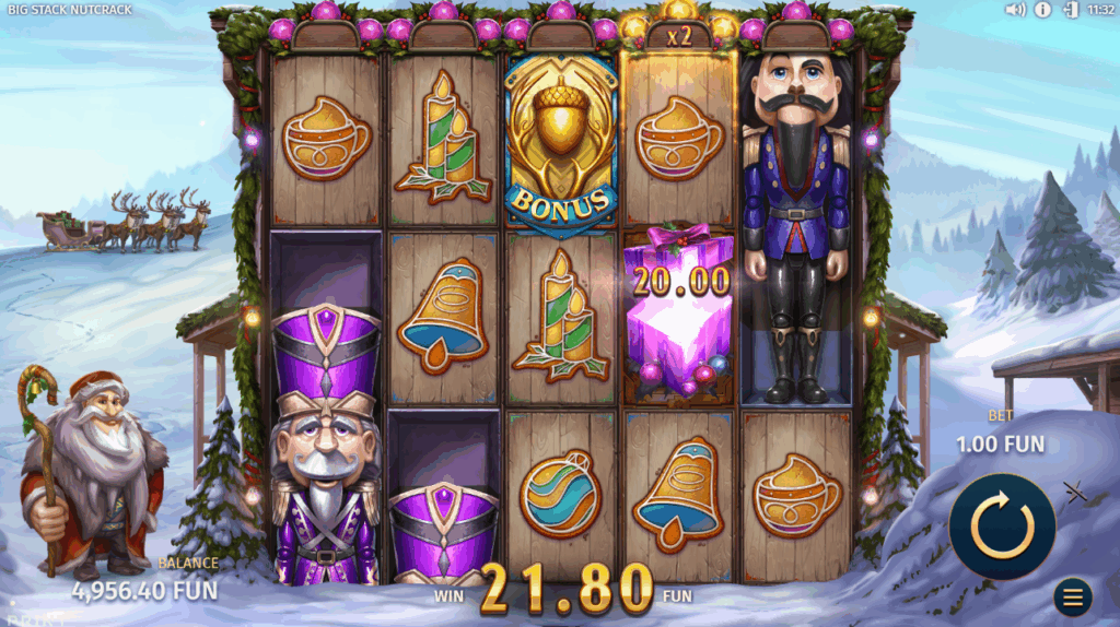 Yuletide Gifts Reveal an Instant Prize if They Appear on a Reel with an Active Multiplier