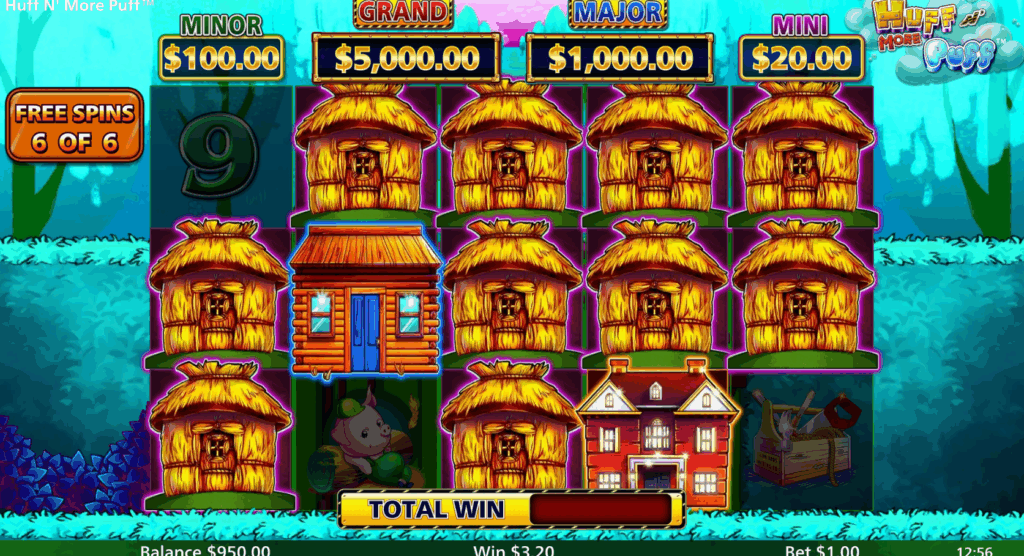 Straw, Wood, & Brick Frames Reveal House Prizes at the End of Each Feature