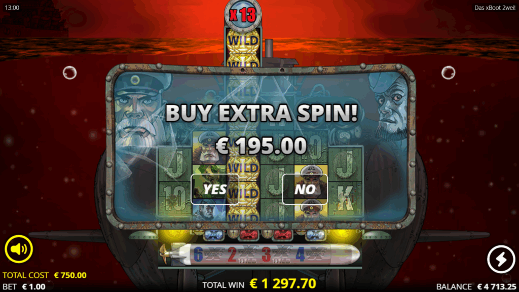 Das xBoot Zwei! Extra Spin Feature