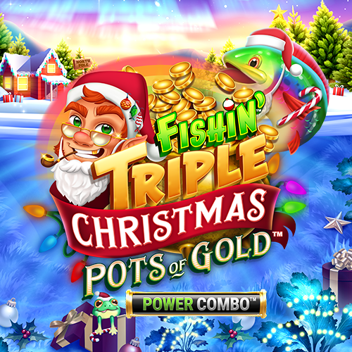 Fishin Triple Christmas Pots of Gold Logo