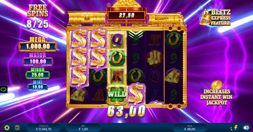 Gold Blitz Express Free Spins