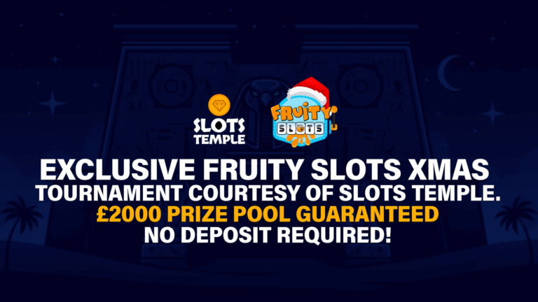 REEL IT IN THIS CHRISTMAS! Win a share of £2,000 with NO deposit required in the Fruity Slots Special Tournament