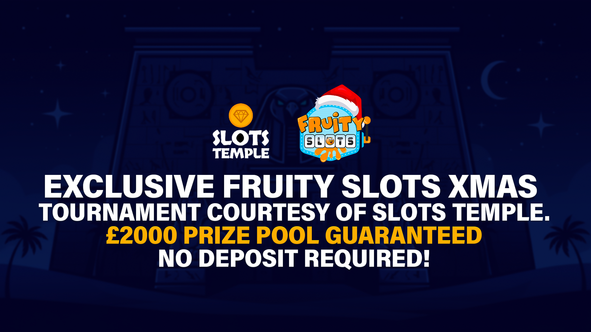 REEL IT IN THIS CHRISTMAS! Win a share of £2,000 with NO deposit required in the Fruity Slots Special Tournament