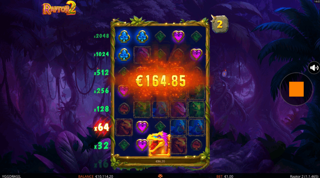 Raptor 2 DoubleMax Free Spins