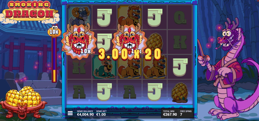 Smoking Dragon Fire and Fortune Bonus