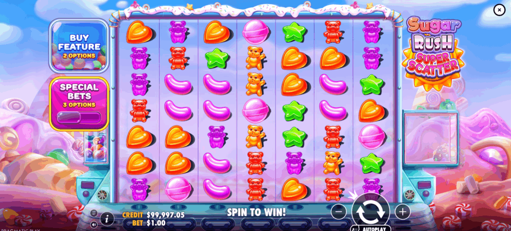 Sugar Rush Super Scatter Base Game