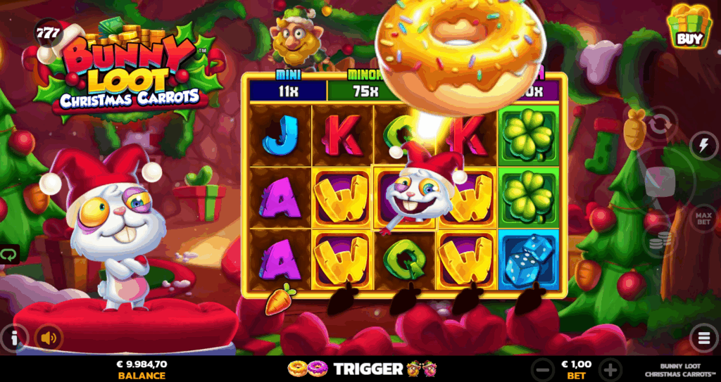 The Bunny Can Add Doughnuts to Elf Pots For a Chance to Trigger Free Spins