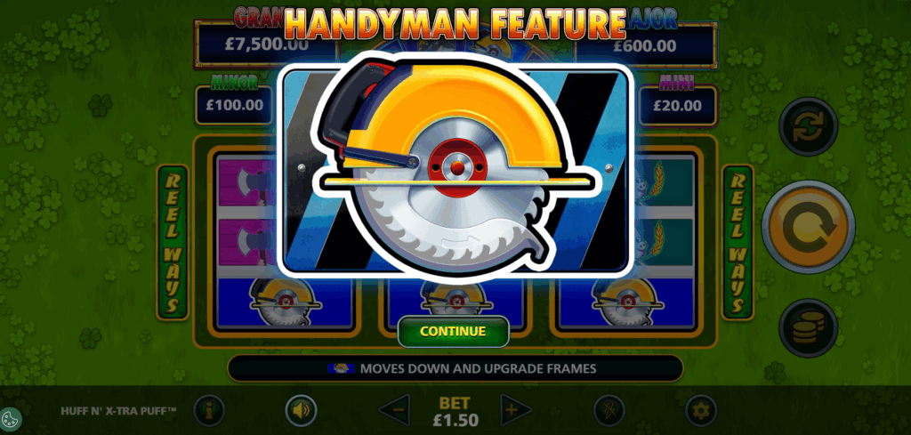 The Handyman Feature Triggers via the Wheel Feature