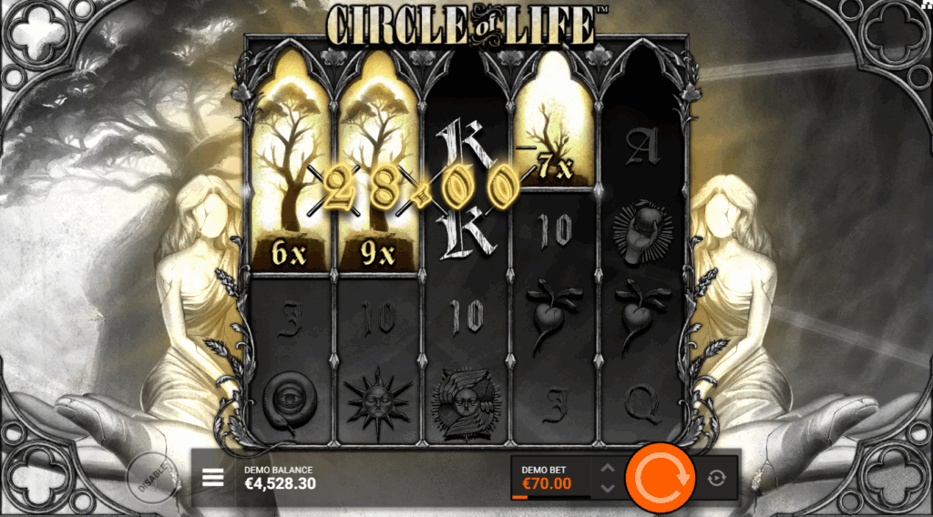 Tree of Life Symbols Expand During Respins to Trigger Additional Wins