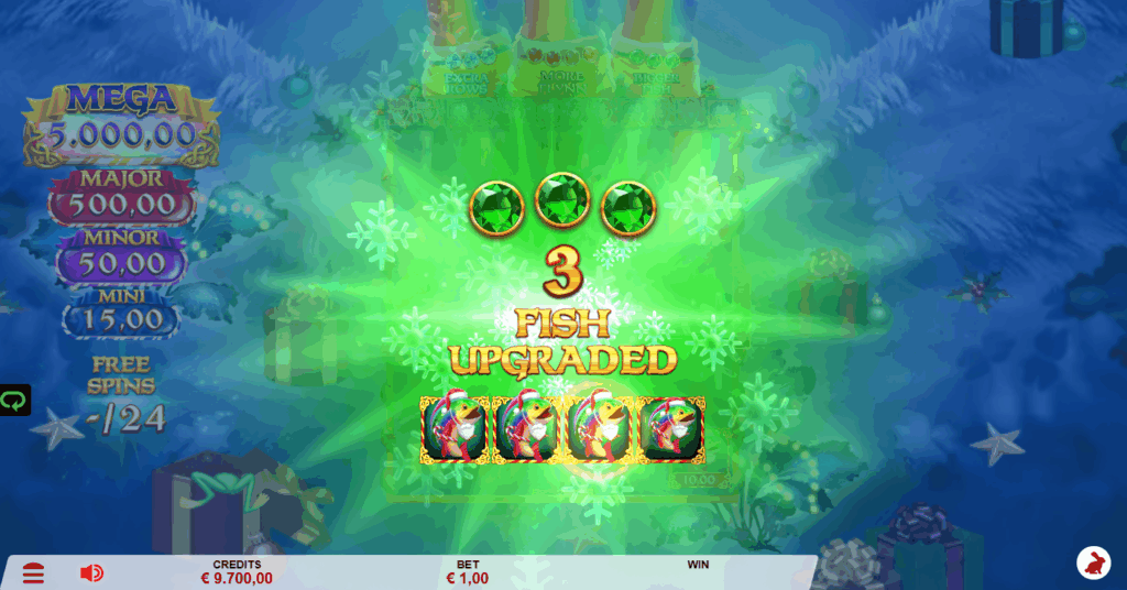 Up to 3 Feature Pots can Upgrade the Free Spins Session