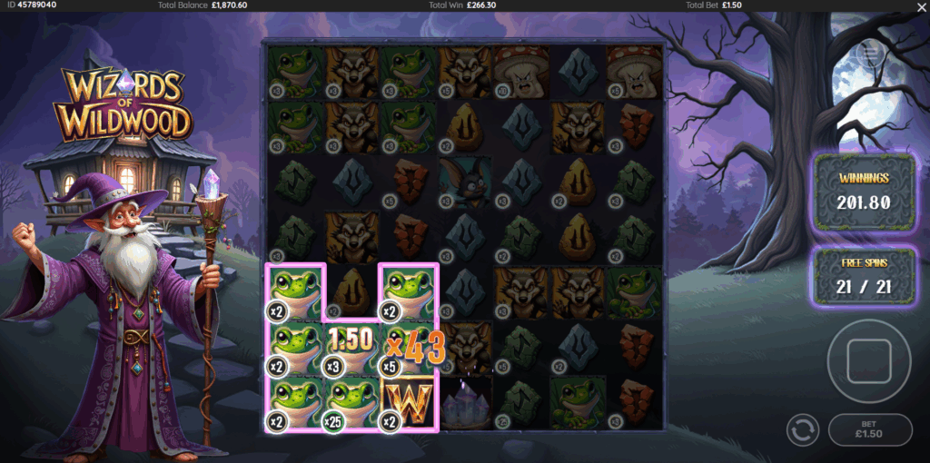 Wizards of Wild Wood Free Spins
