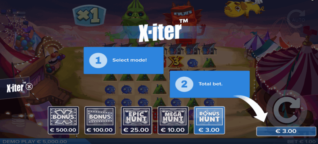 World Eaters X-iter Features Menu