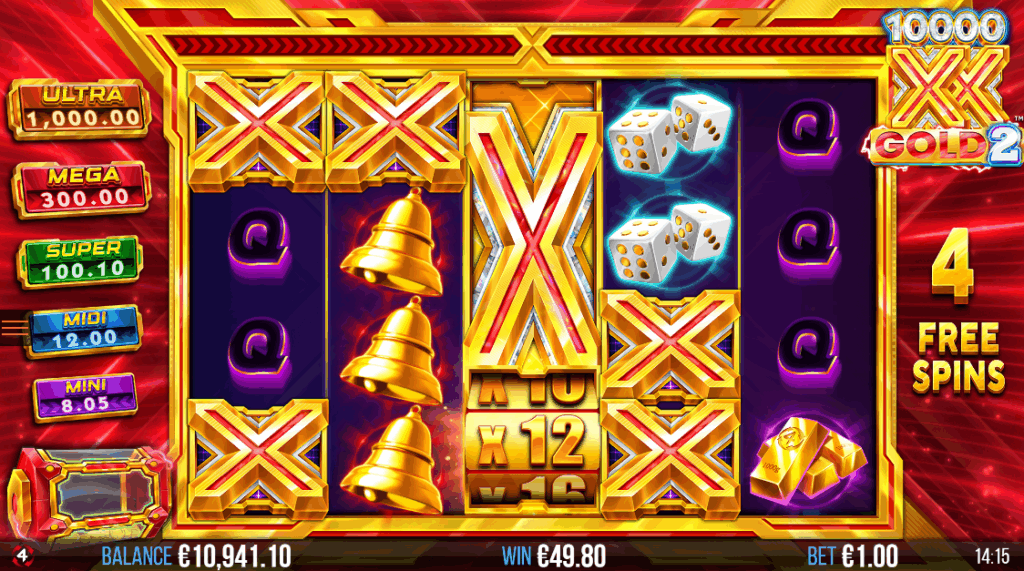 10,000x Gold 2 Free Spins