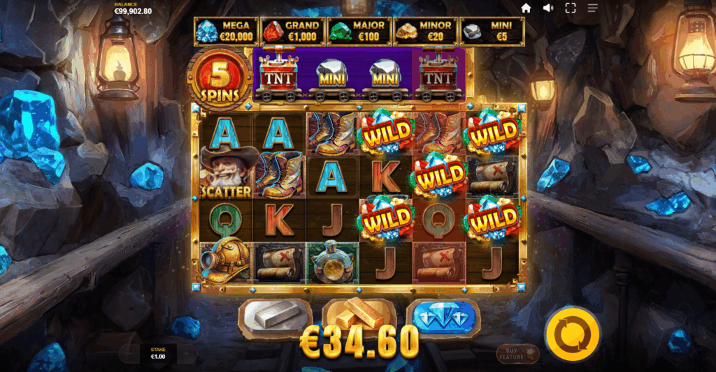 Digging For Wilds Diamond Free Spins