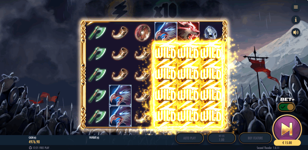 Having 2 Wild Symbols on Individual Reels Triggers the Wild Field Feature