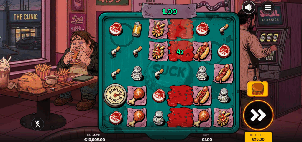 Hot-Sauce Bottles Spread Across the Grid to Reveal Multipliers or Empty Cells