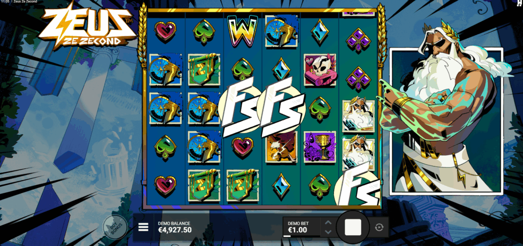 Landing 3, 4, or 5 FS Scatters in the Base Game Triggers 1 of 3 Free Spins modes