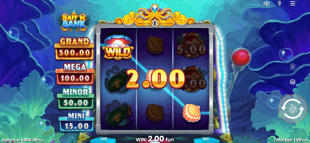 Payouts Occur When 3-of-a-kind Paytable Symbols Appear on Reels 1-3