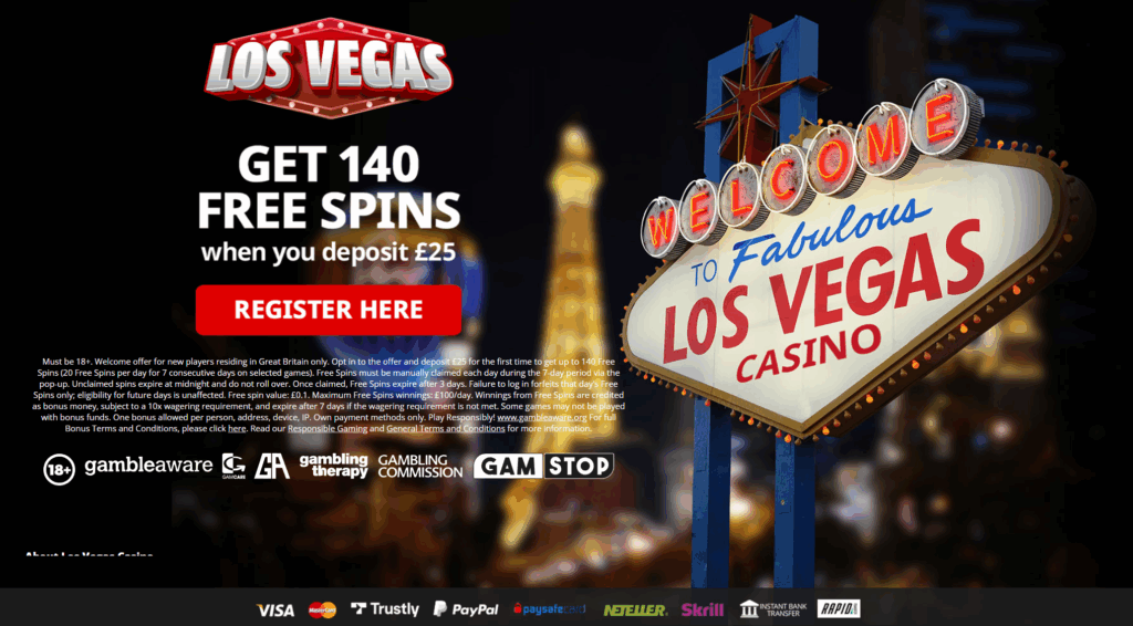 Los Vegas Casino Landing Page 2026
