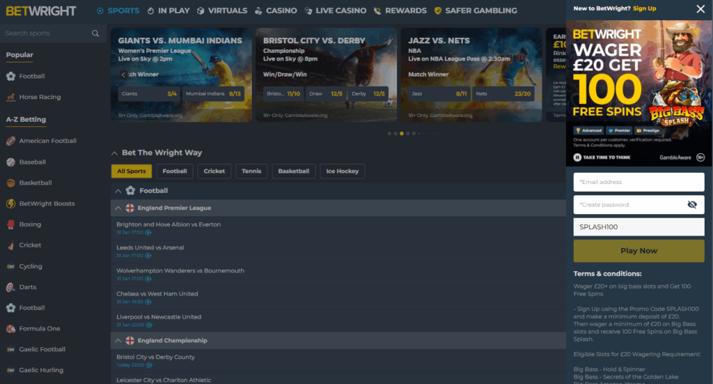 betwright casino sign up offer