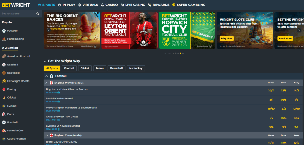 betwright sportsbook