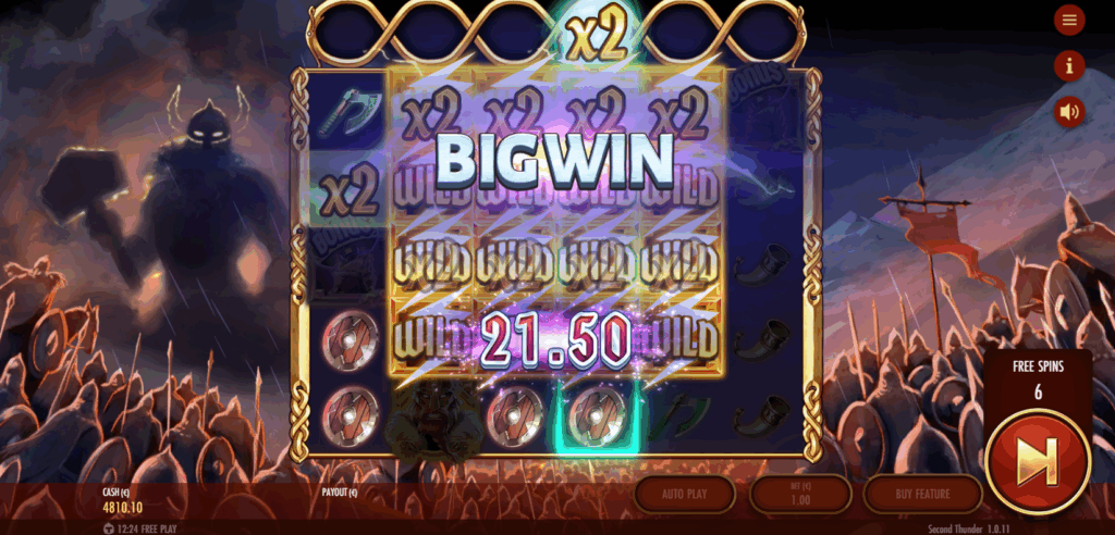 Second Thunder Free Spins