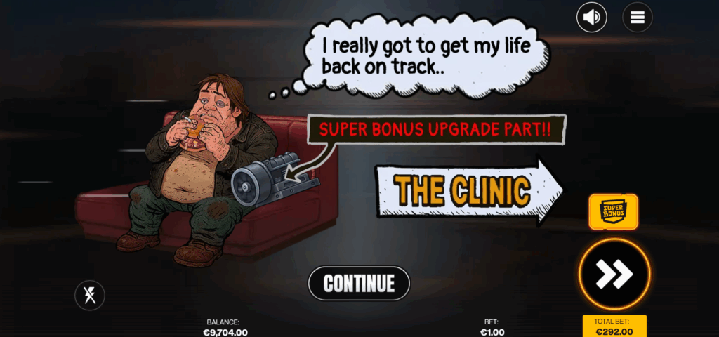 Suck Super Free Spins Trigger Screen