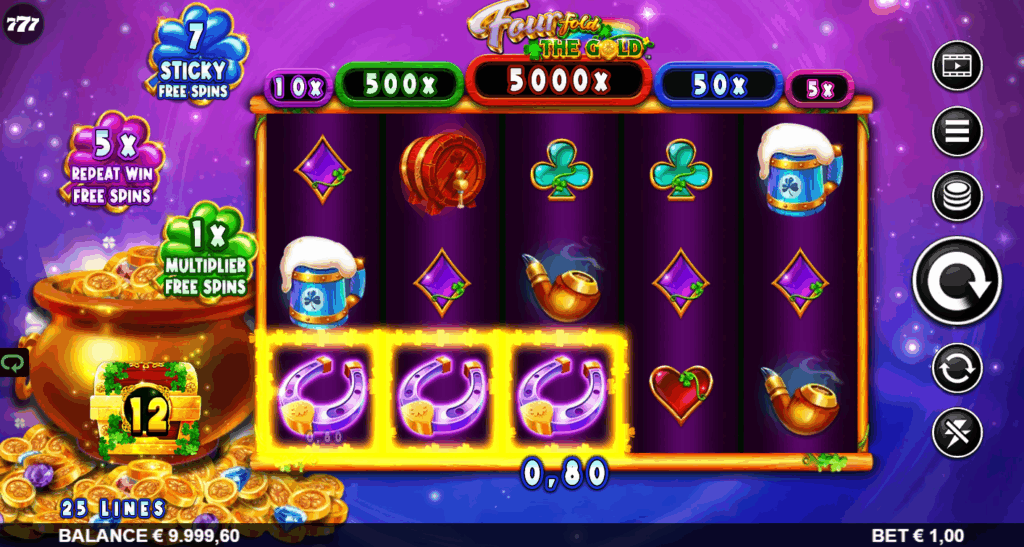 Wins Occur When a Minimum of 3 Identical Symbols Appear on Adjacent Reels During Gameplay