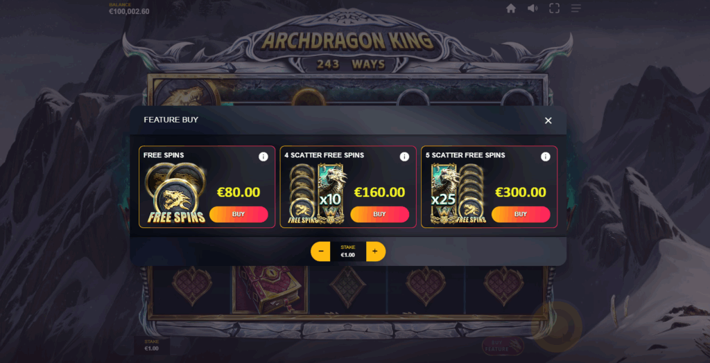 Archdragon King Bonus Buy Options