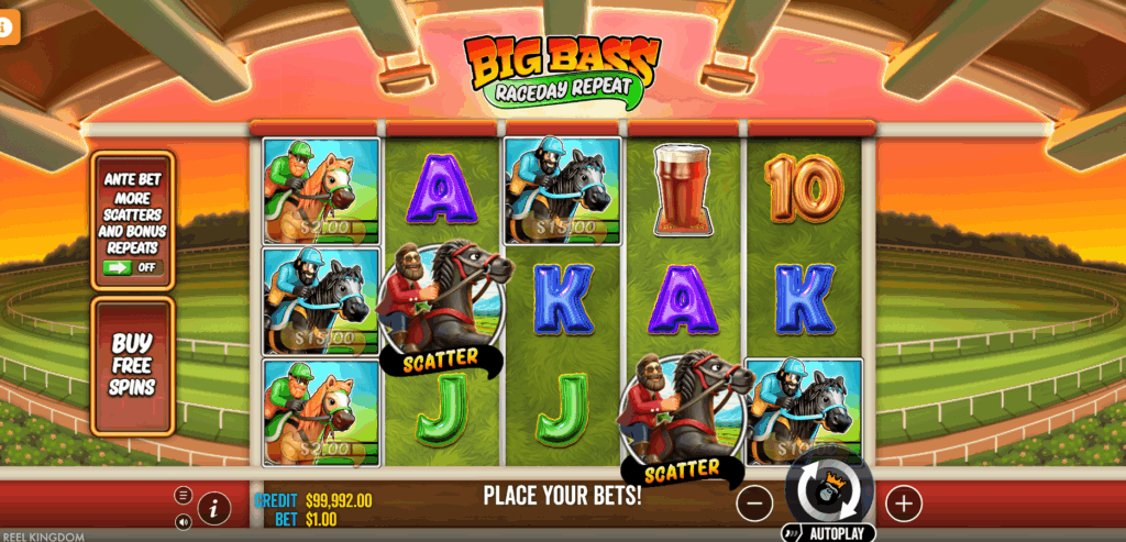 Big Bass Raceday Repeat Base Game