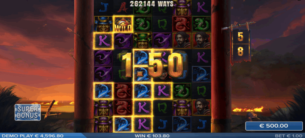Bushido Gold Super Free Spins