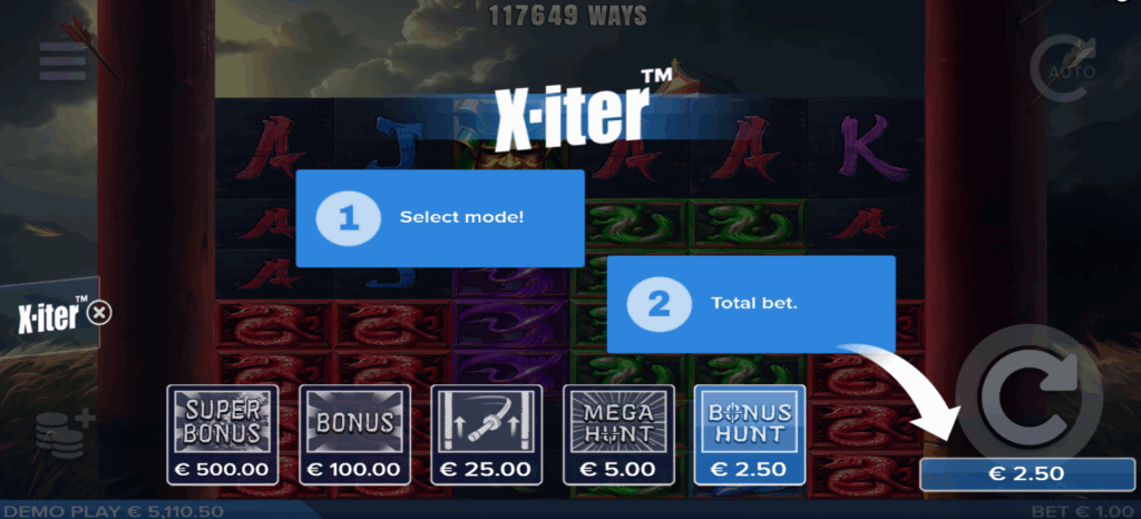 Bushido Gold X-iter Feature Buy Options