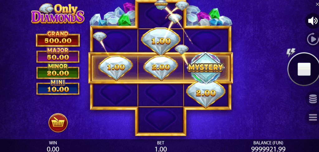 Each Diamond Symbol Has a Chance to Trigger the Heap of Diamonds Feature