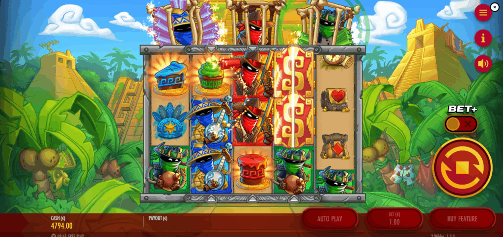 Landing Cake Scatters May Trigger the Free Spins Mode With 1, 2, or 3 Power-Ups Active